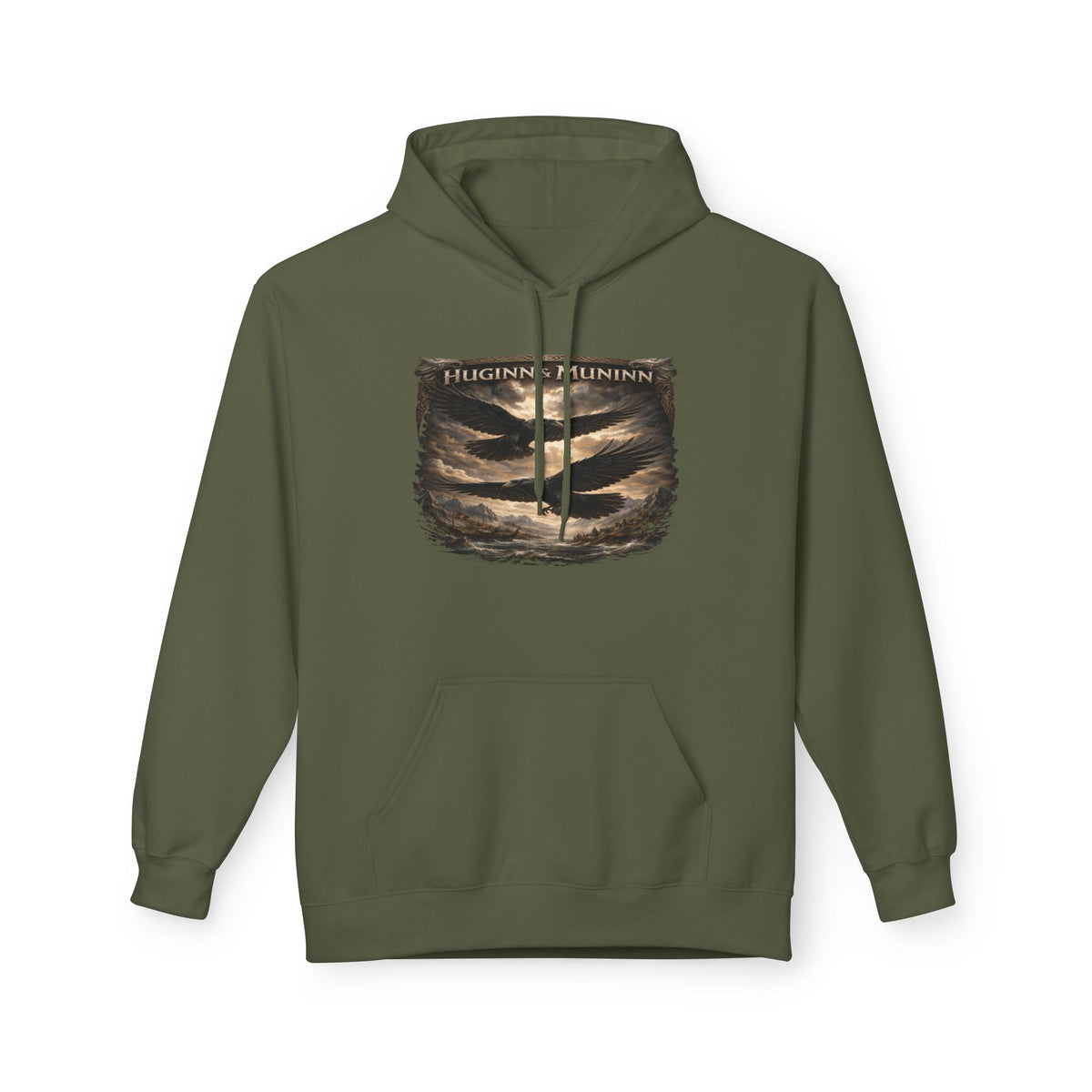 Huginn and Muninn – The Twin Ravens of Odin -cotton Pullover