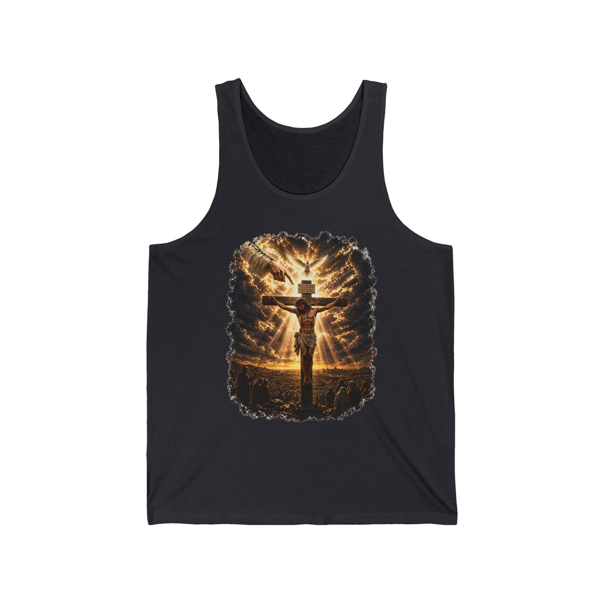 Christian Cross Tank Top — Radiant Resurrection Design