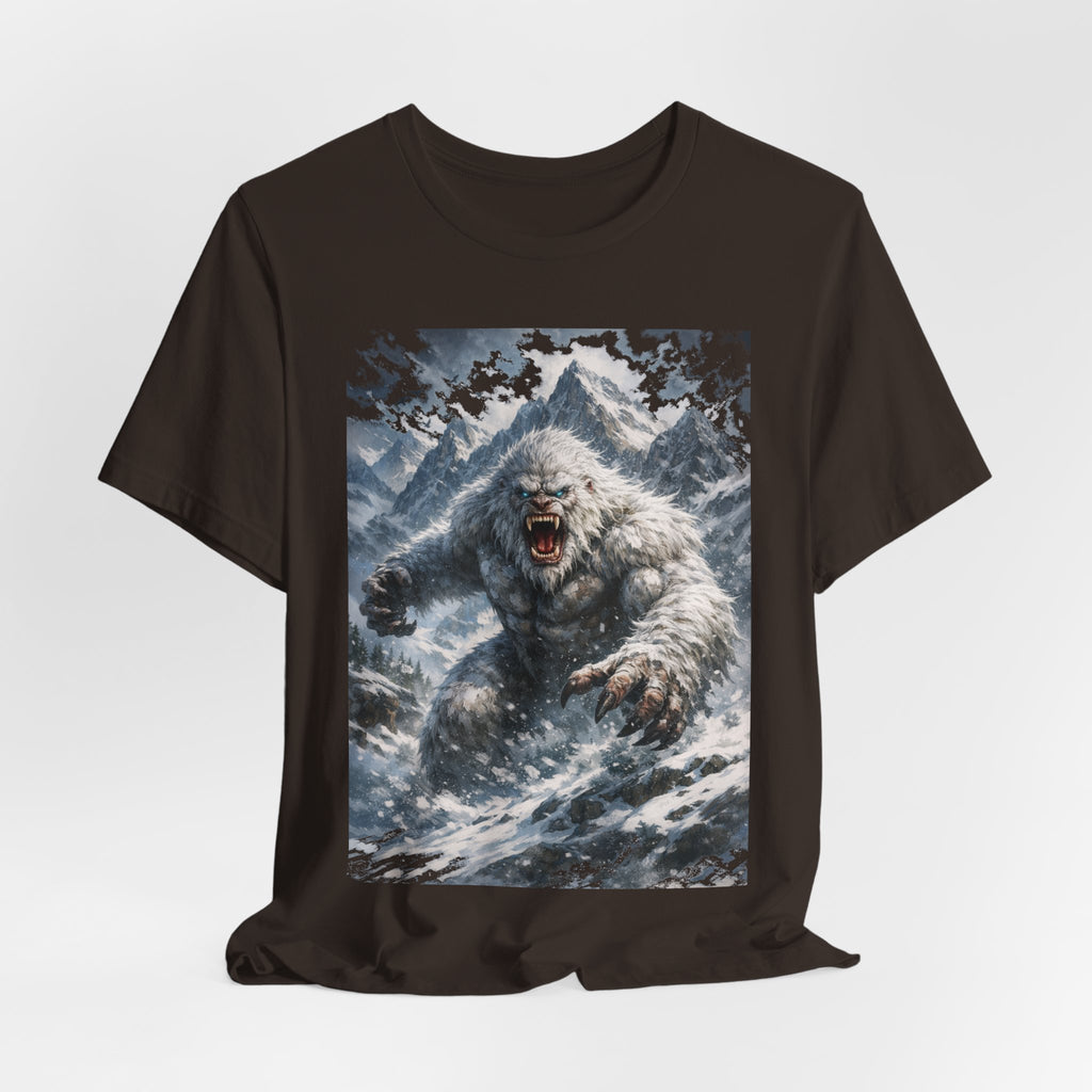 Yeti Monster Tee — Snowy Mountain Sasquatch Graphic T-Shirt