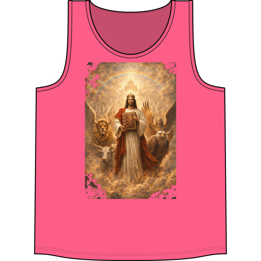 Jesus Crowned King Tank Top — Vintage Religious Scripture Artwork