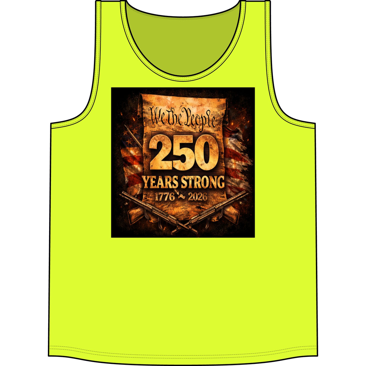 250 Years Strong Tank Top — "We the People 1776–2026" Patriotic Independence Day Tank