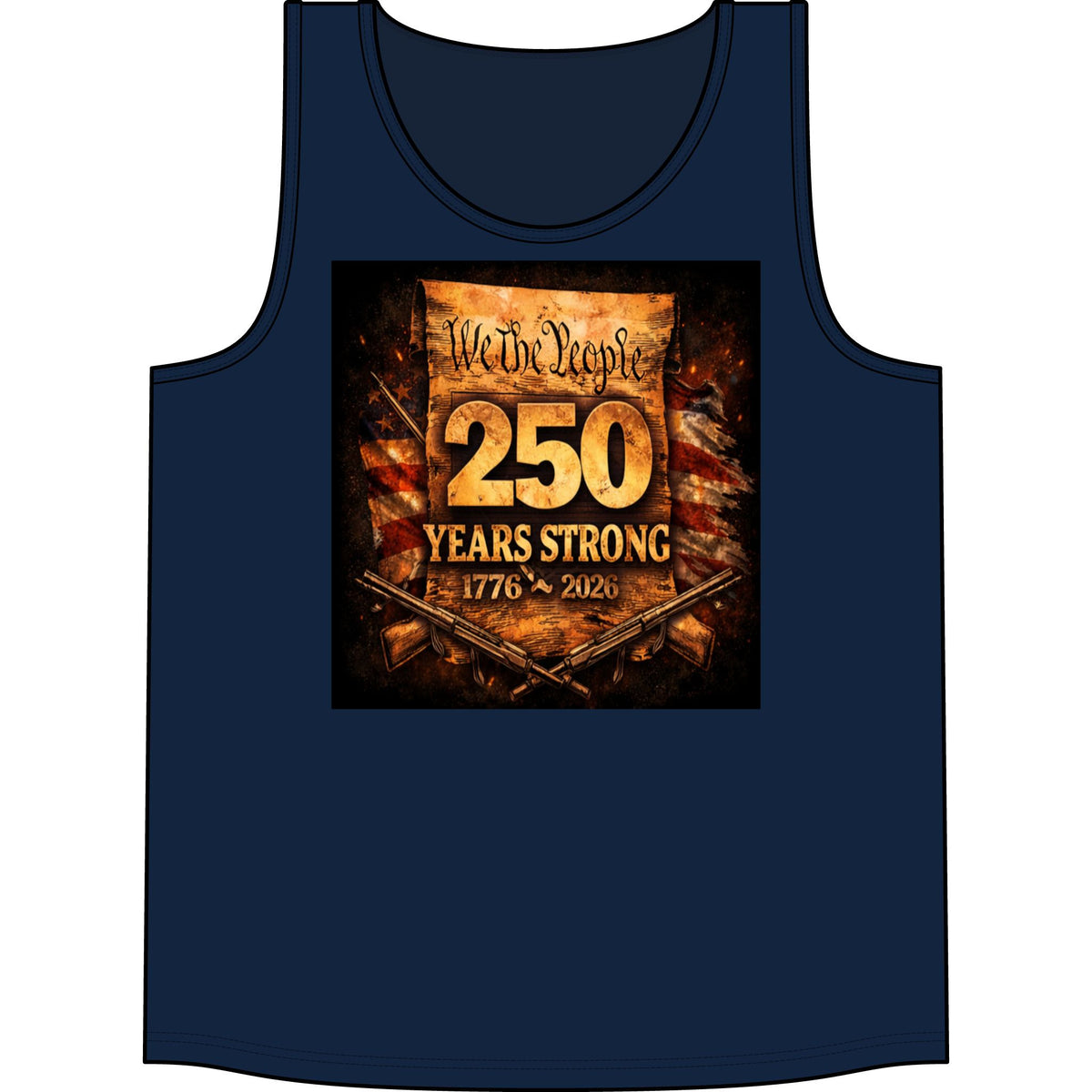 250 Years Strong Tank Top — "We the People 1776–2026" Patriotic Independence Day Tank