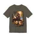Centaur Warrior Fantasy T‑Shirt — Mythic Forest Battle Graphic Tee
