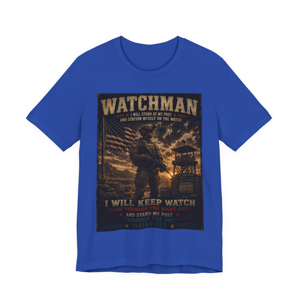 Watchman T-Shirt – I Will Keep Watch Military Veteran Tribute Tee
