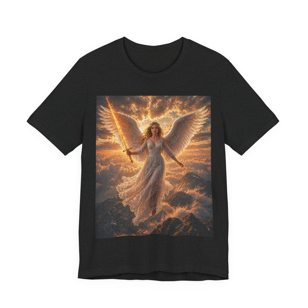Angel Warrior Tee — Radiant Guardian Wings Graphic T-Shirt