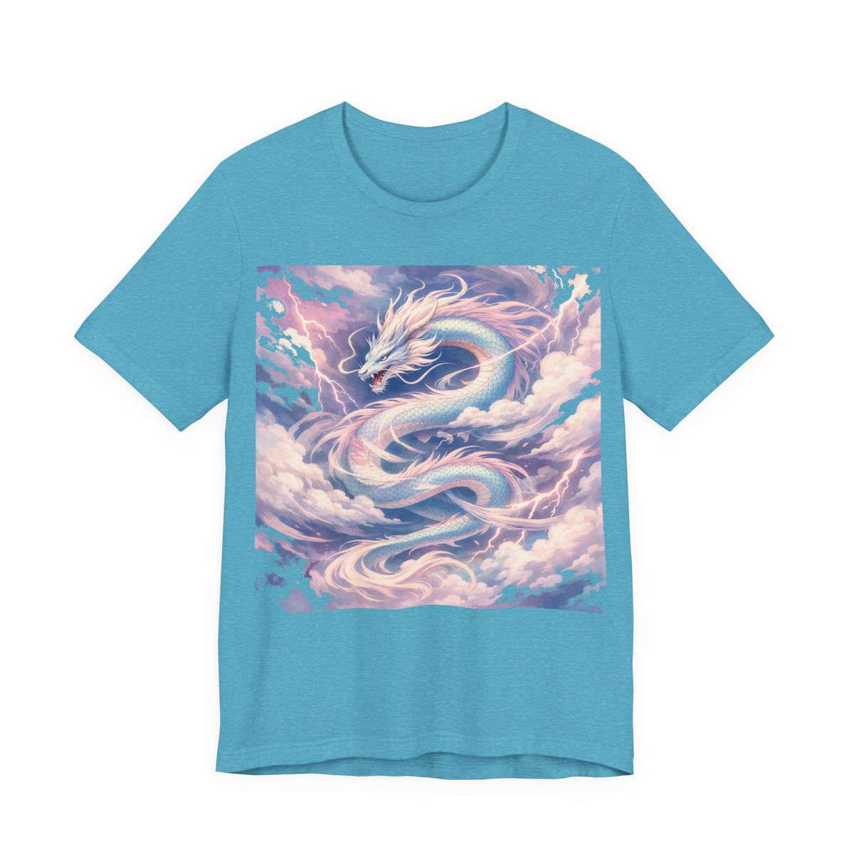 Pastel Sky Dragon T-Shirt — Ethereal Dragon Graphic Tee