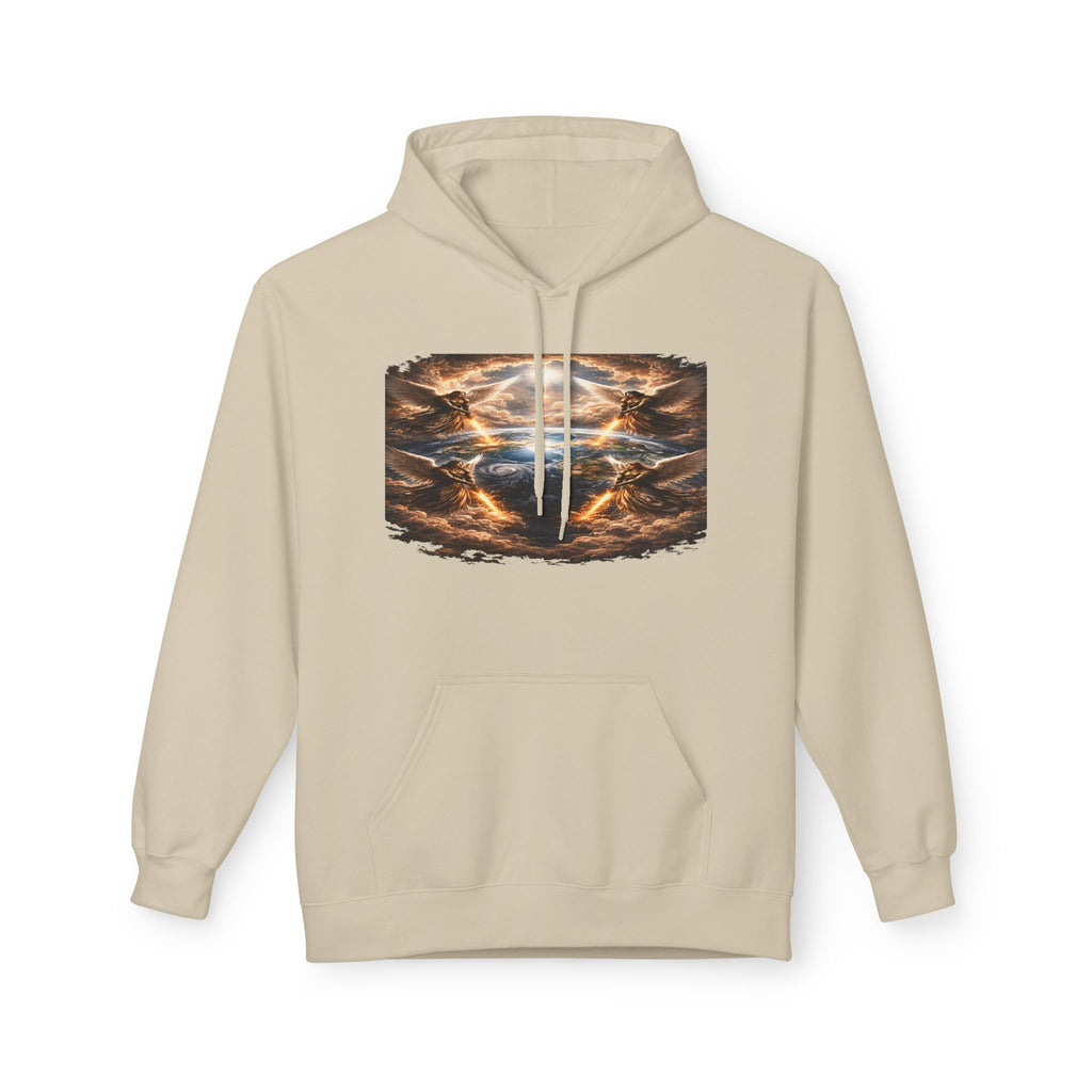 Revelation 7:1 The four Angels at the end of times-Jesus Christ retrun-Unisex Midweight Softstyle Fleece Hoodie