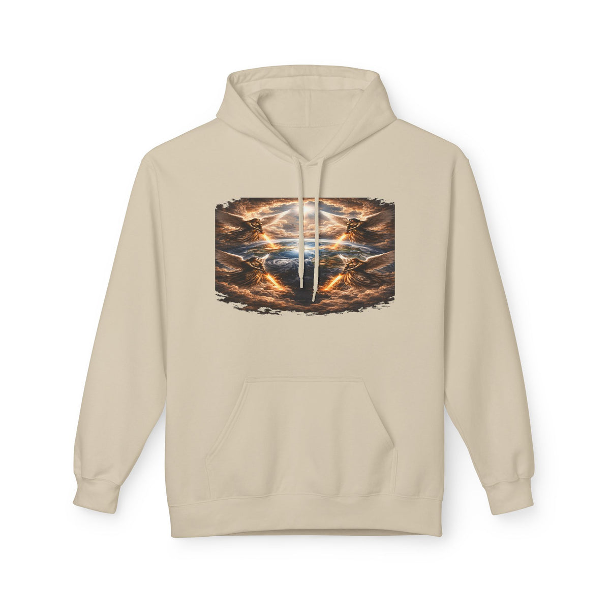Revelation 7:1 The four Angels at the end of times-Jesus Christ retrun-Unisex Midweight Softstyle Fleece Hoodie