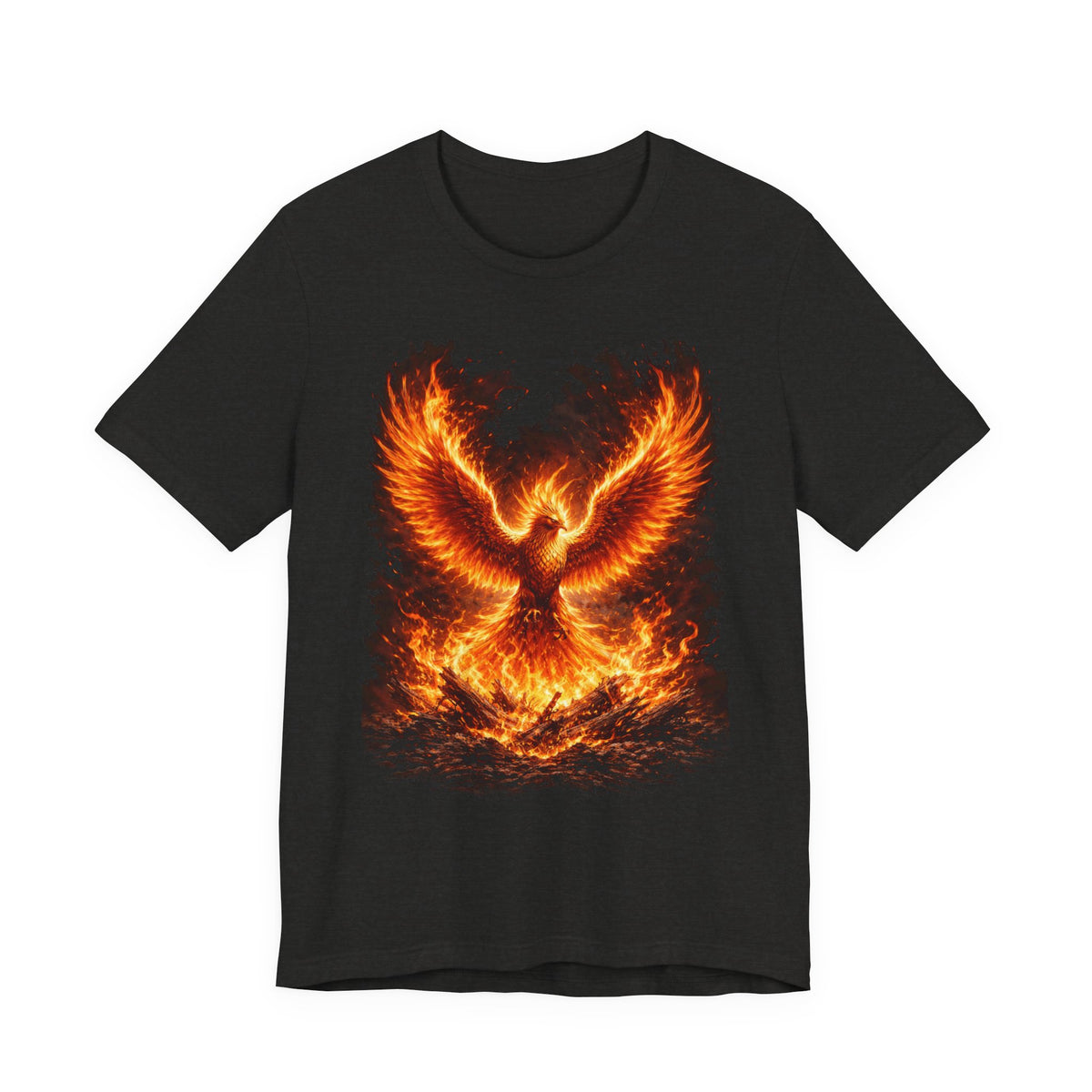 Phoenix Fire Graphic Tee — Rising Flame Mythical Bird T-Shirt