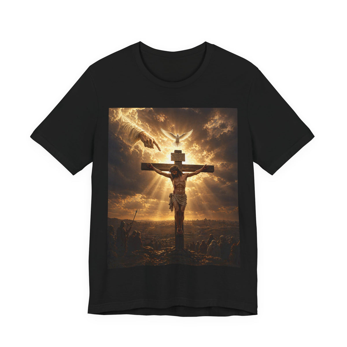 Crucifixion Sunrise T-Shirt — Christian Faith Graphic Tee