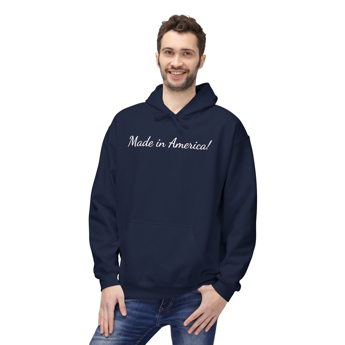 Made in America-Classic White Hoodie