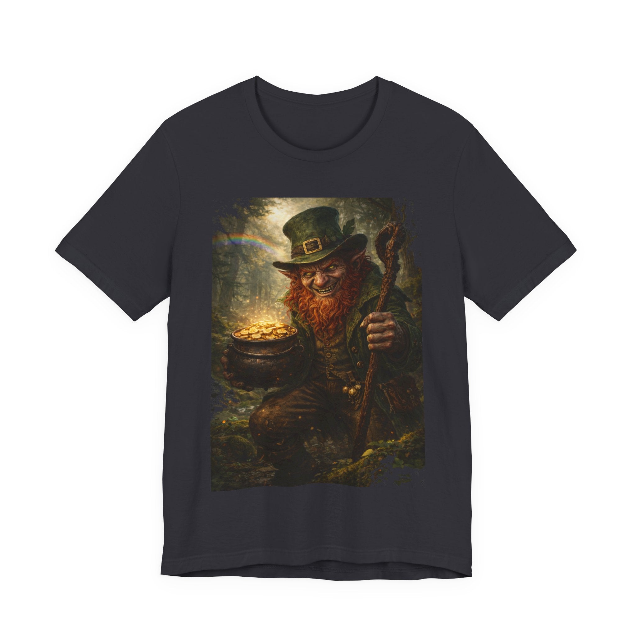 Leprechaun Gold Pot T‑Shirt — Vintage St. Patrick’s Day Lucky Charm Tee