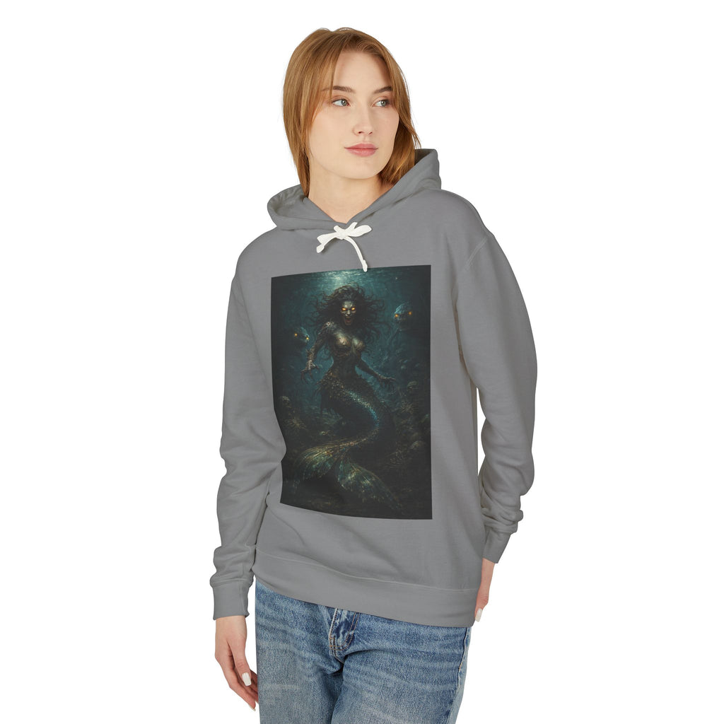 Mermaid Abyss Hoodie — Dark Ocean Fantasy Graphic Sweatshirt