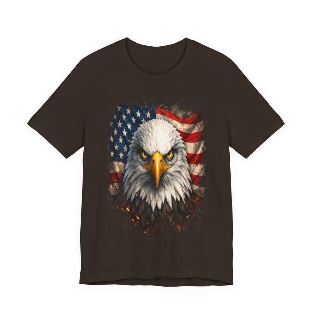 American Bald Eagle T‑Shirt — Patriotic Flag Graphic Tee