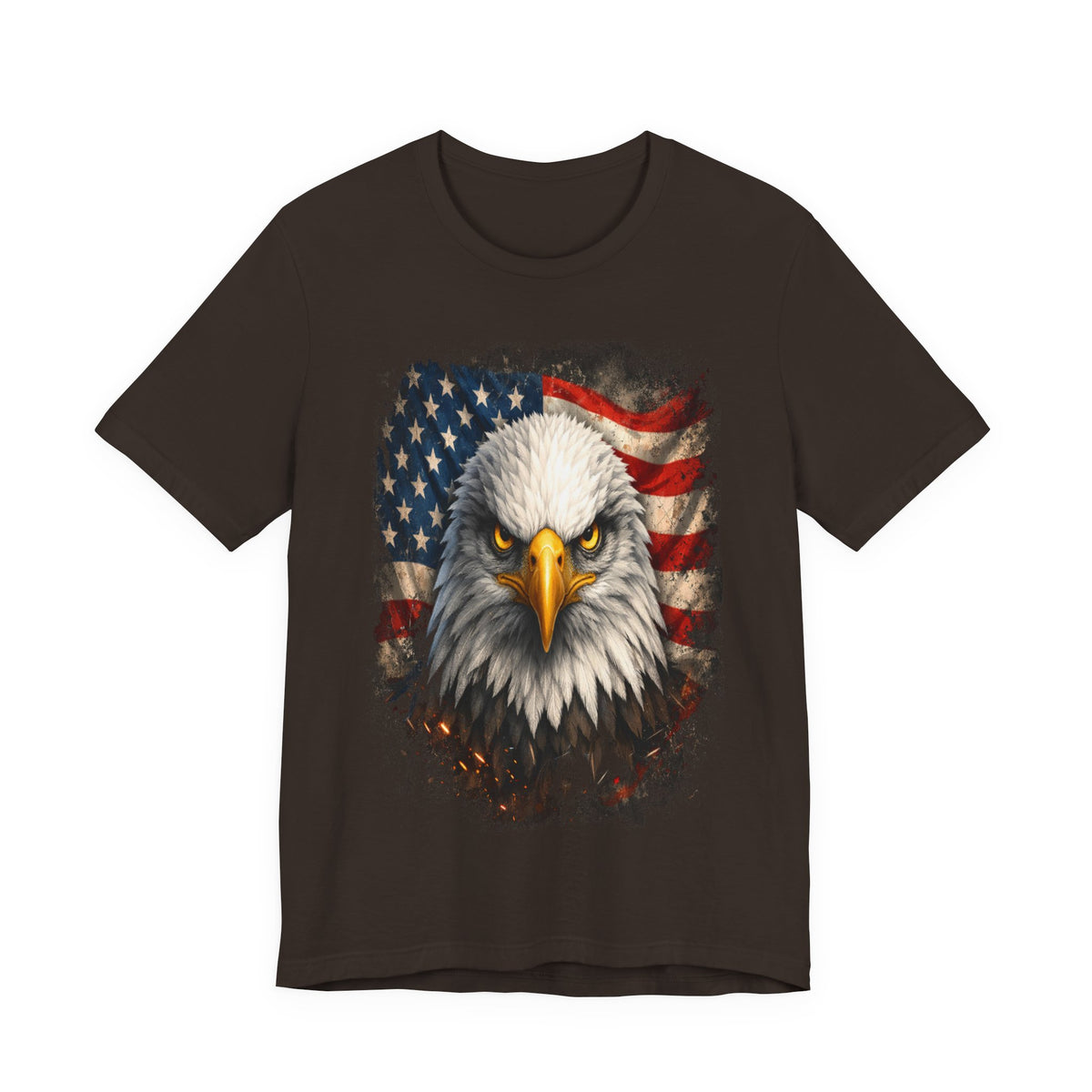 American Bald Eagle T‑Shirt — Patriotic Flag Graphic Tee