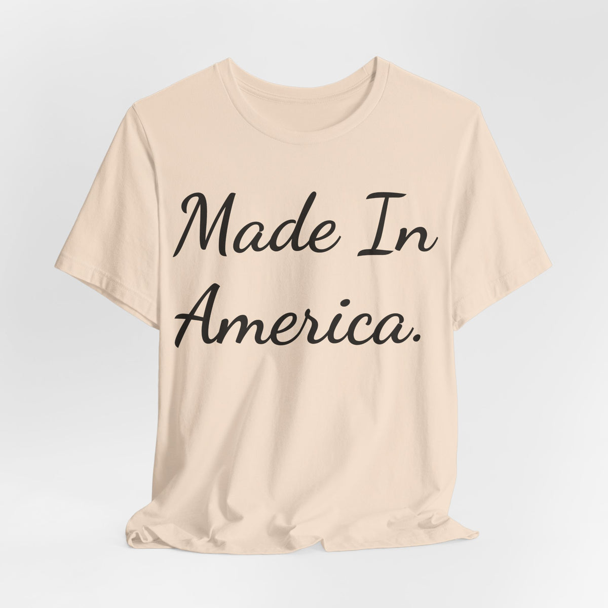 Made In America T-Shirt — Patriotic Script Tee for 4th of July & Everyday Wear