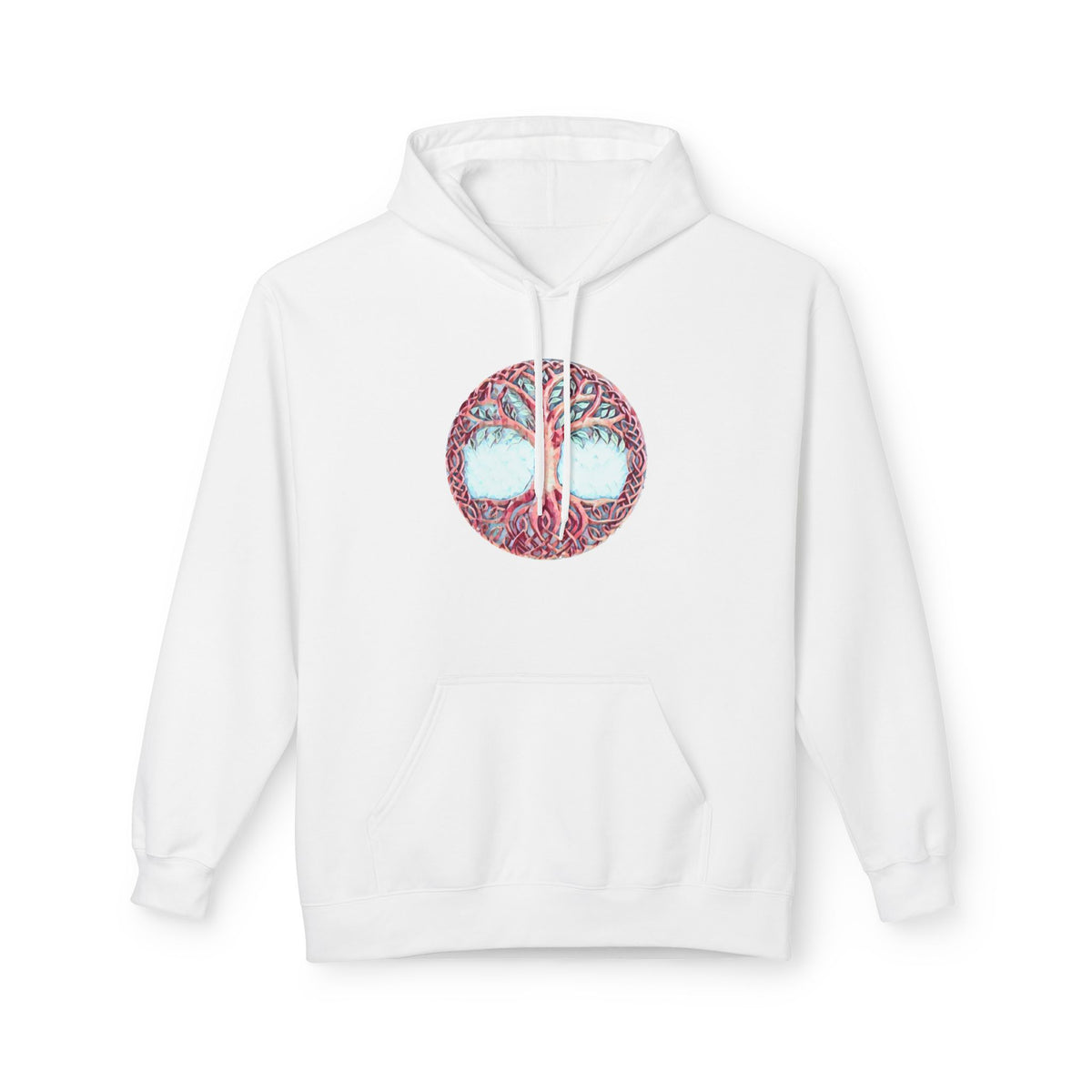 Yggdrasil Tree of Life Cotton Hoodie — Spiritual Nature Graphic Hoodie