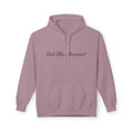 God Bless America! Script Hoodie — Patriotic Lightweight Fleece Hoodie