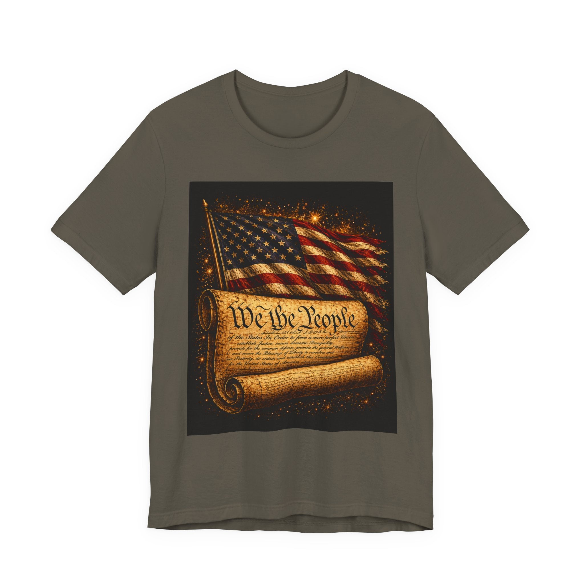 Patriotic "We the People" Constitution T-Shirt — American Flag Independence Day Tee