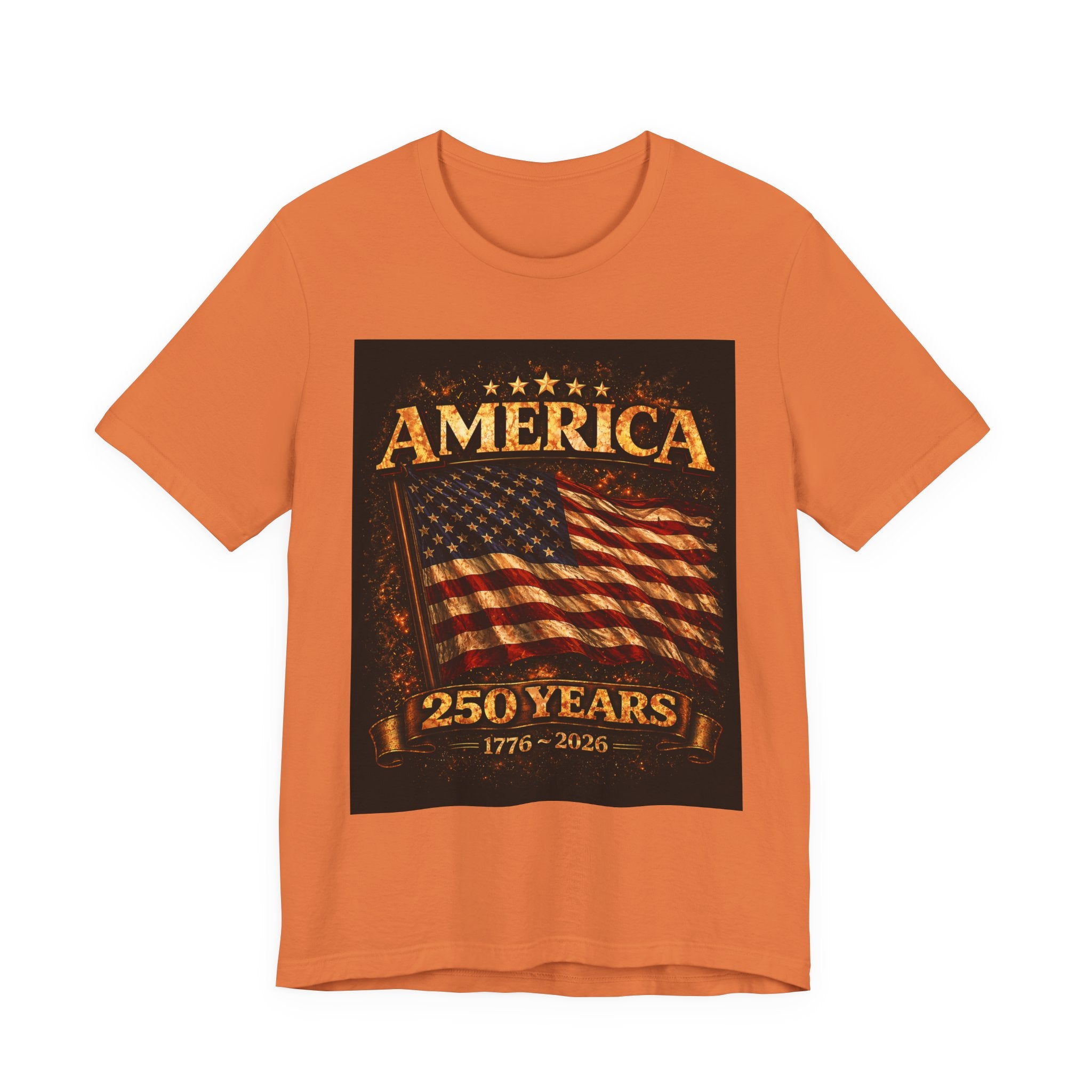 America 250 Years Flag T-Shirt — 1776–2026 Patriotic Tee