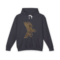 Celtic Raven Hoodie — Minimal Tribal Bird Graphic Lightweight Hooded Sweatshirt