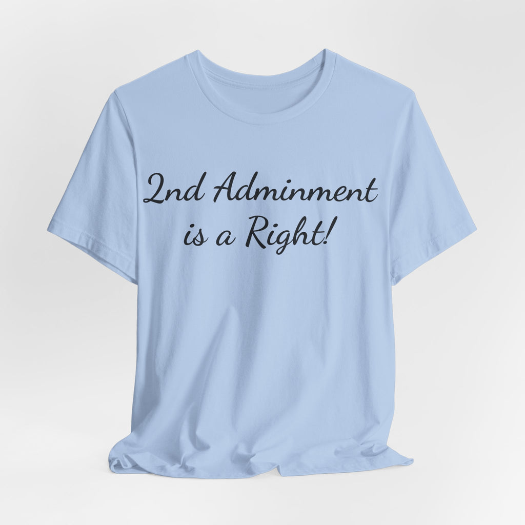 2nd Amendment Is a Right T-Shirt — Pro-Gun Rights Patriotic Tee