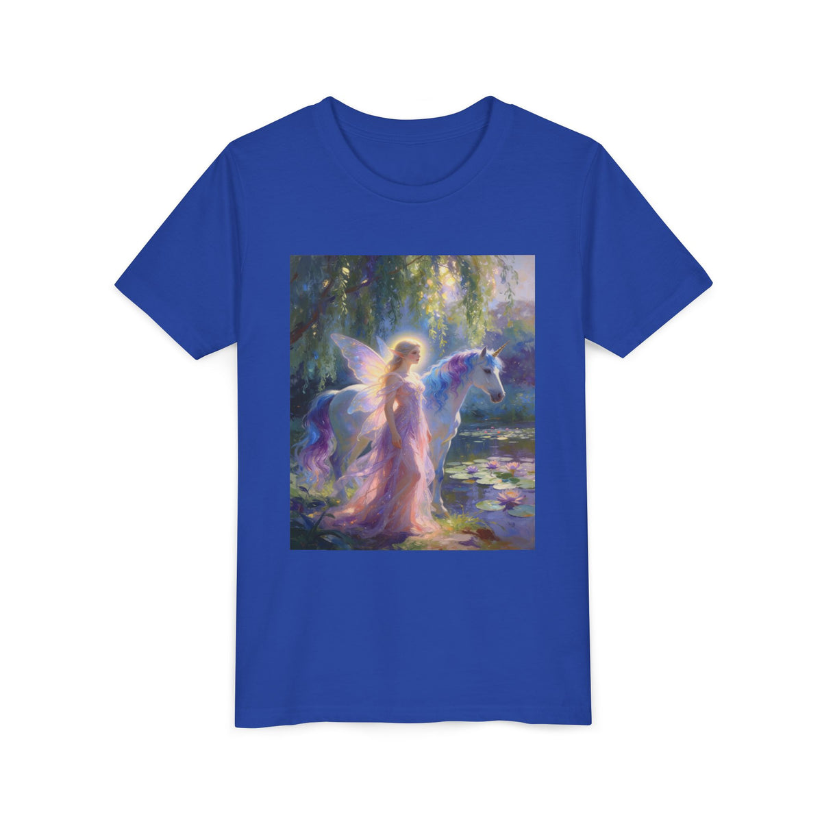 Youth Tee — Enchanted Fairy and Unicorn Graphic Tee