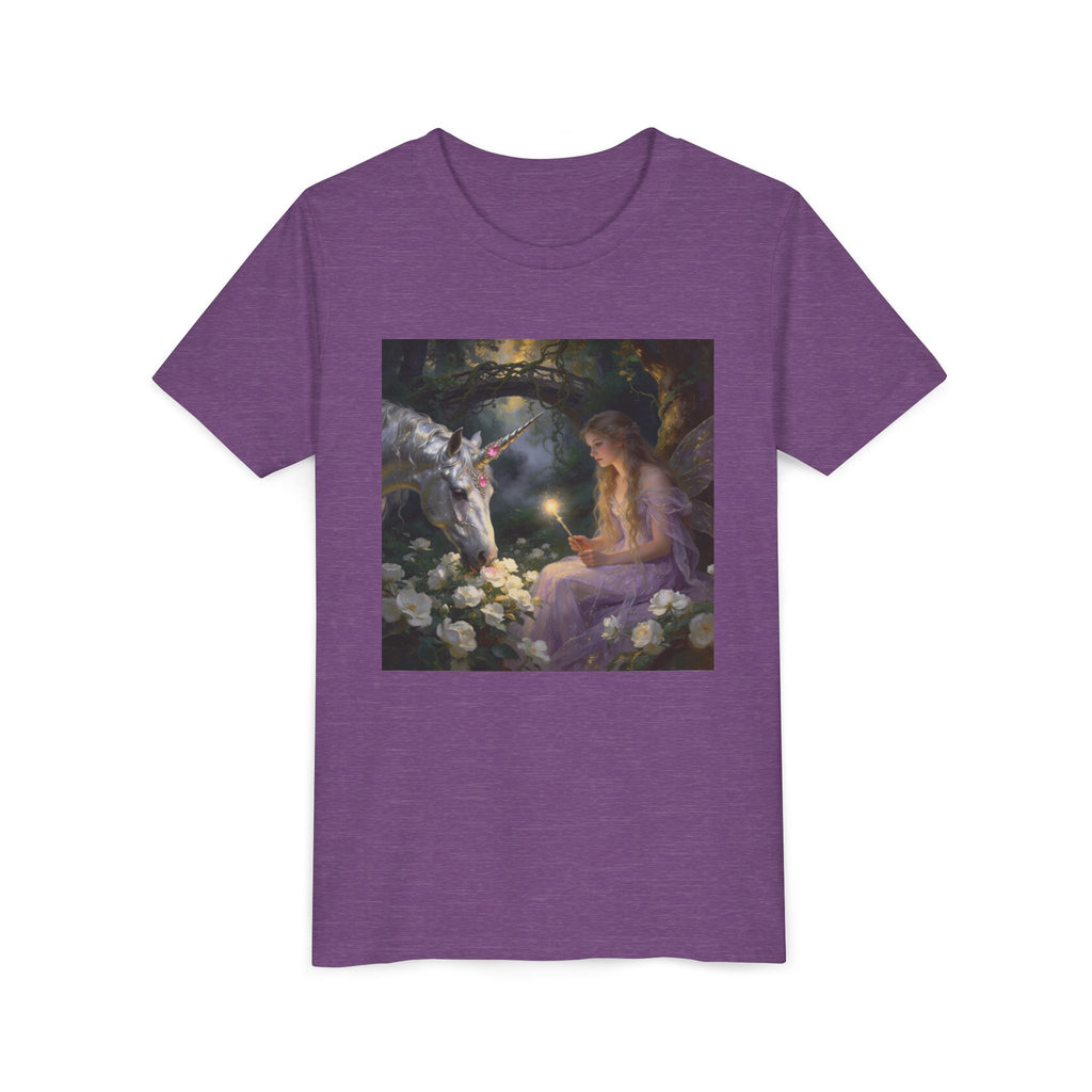 Magical Unicorn & Girl Youth Tee – Fantasy Kids Shirt