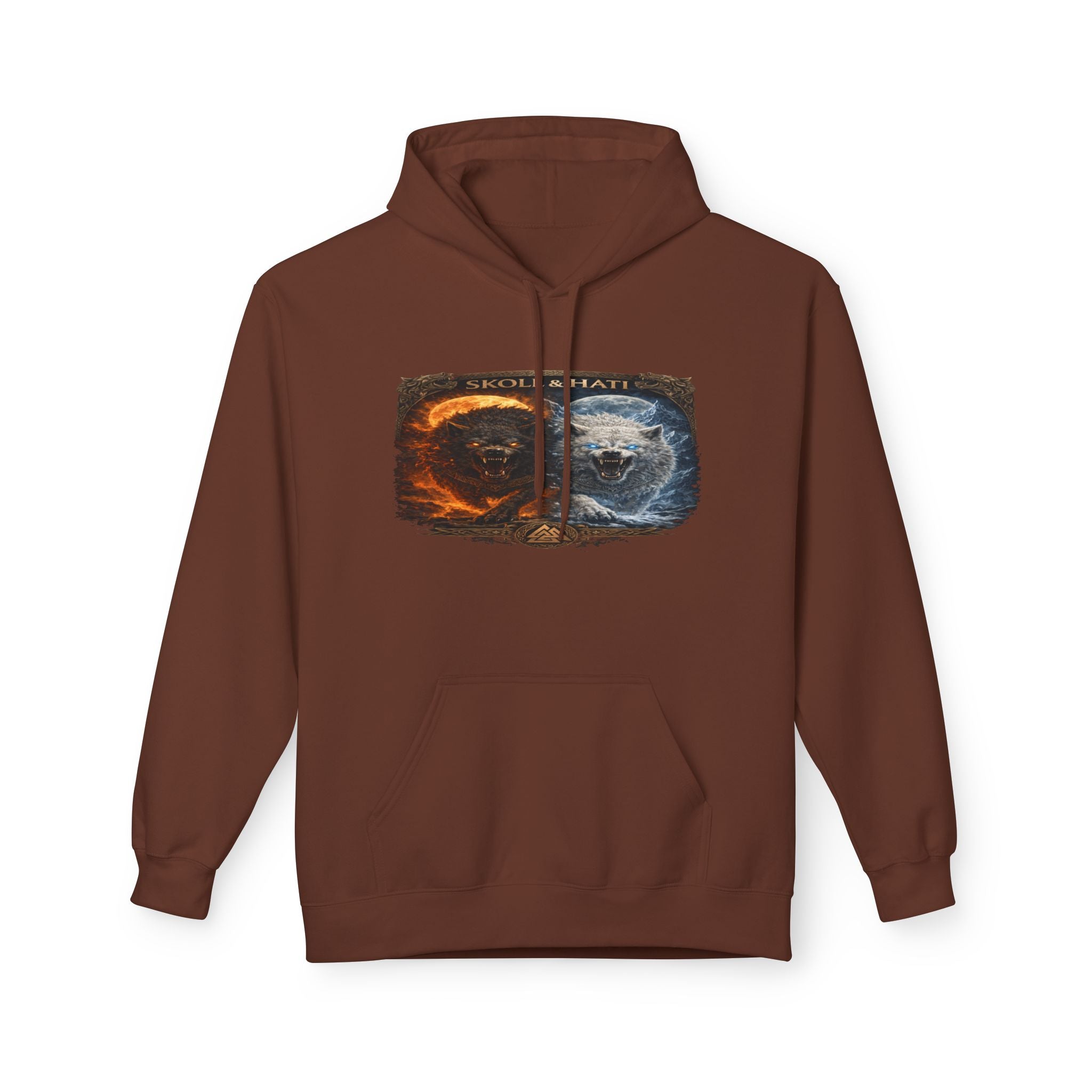 Skoll and Hati – The Wolves of the Sun and Moon Hoodie — Fire & Water Yin Yang Graphic Hoodie