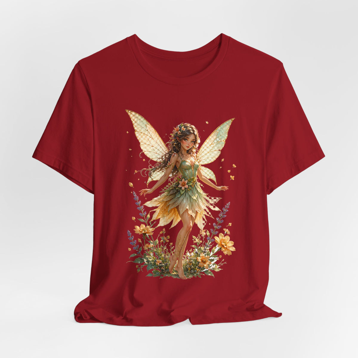 Fairy Garden T-Shirt — Vintage Floral Fairy Illustration Tee