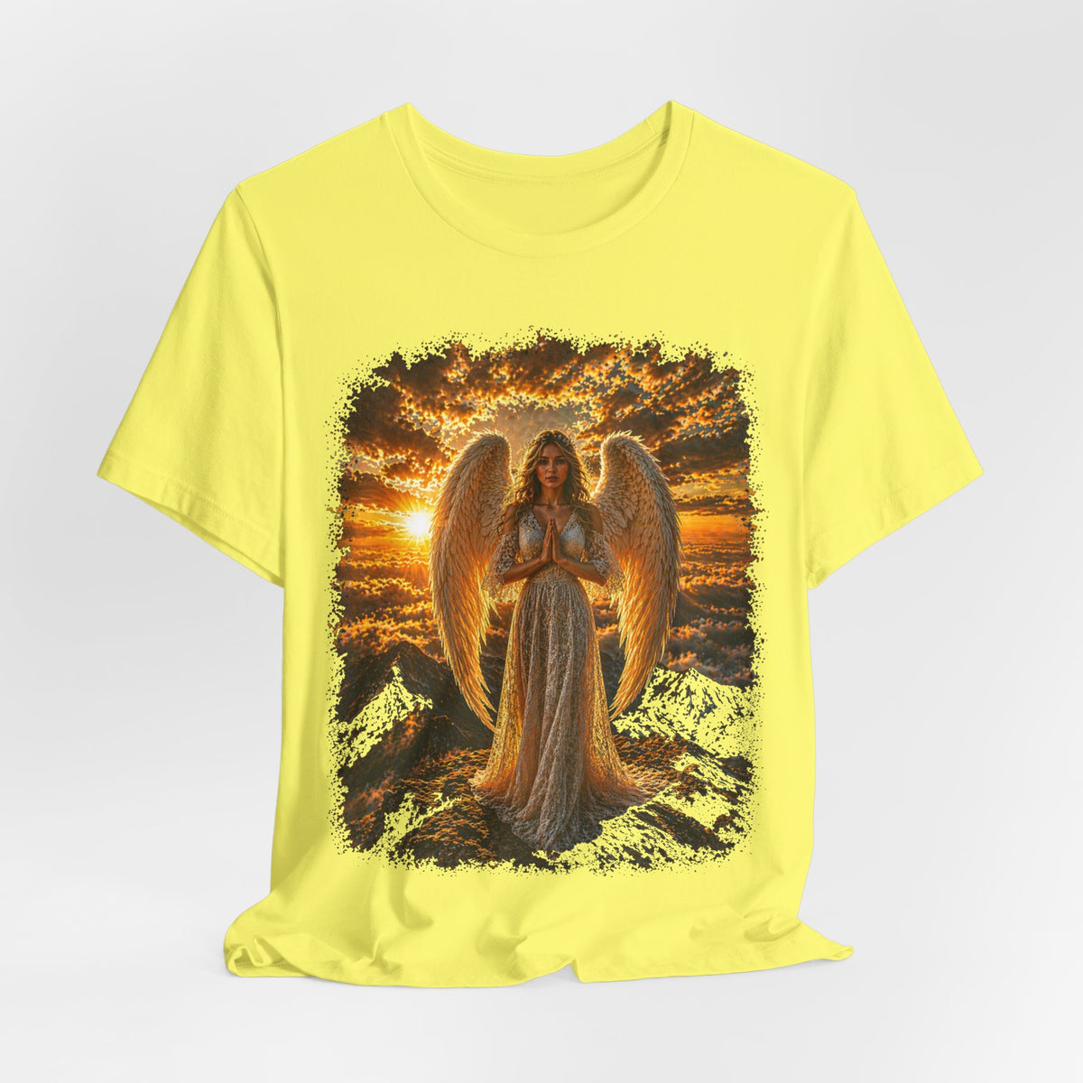 Angel Sunset Tee — Spiritual Guardian Wings T-Shirt