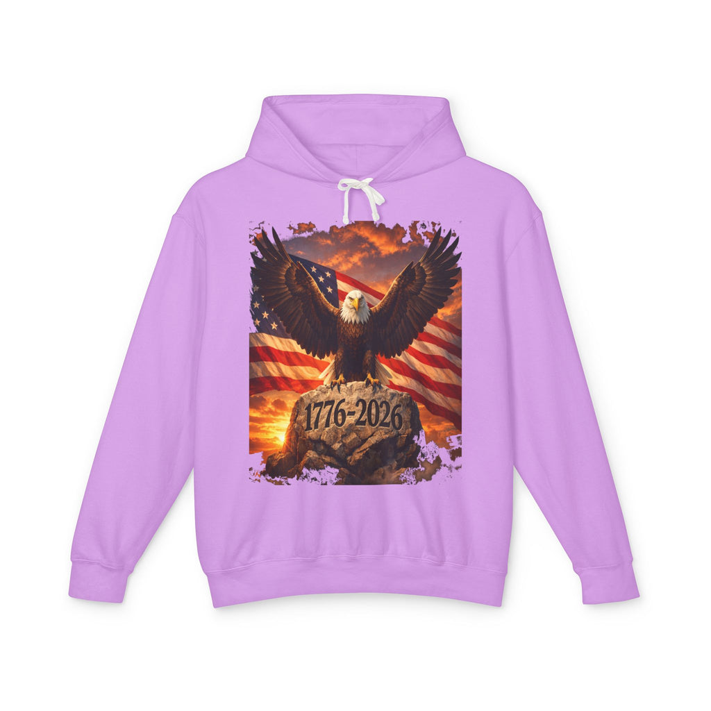 Patriotic Eagle Hoodie — 1776-2026 American Flag Sweatshirt