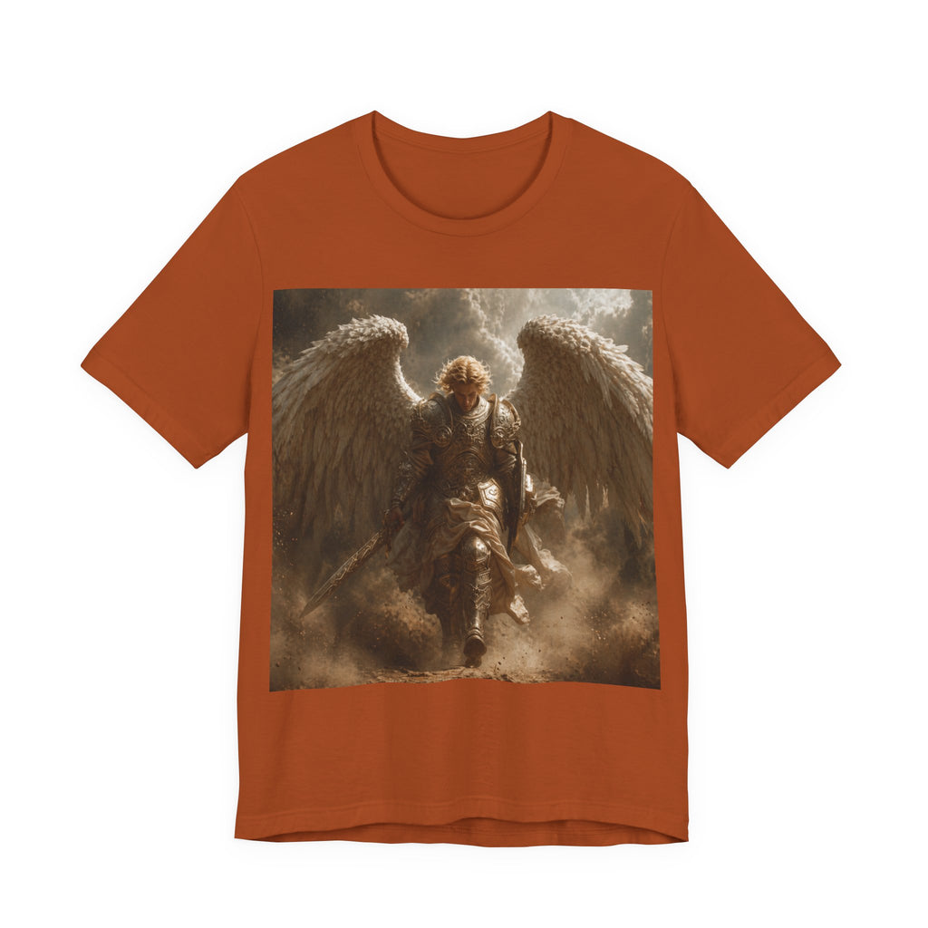 Angel Warrior T‑Shirt — Dramatic Winged Guardian Graphic Tee
