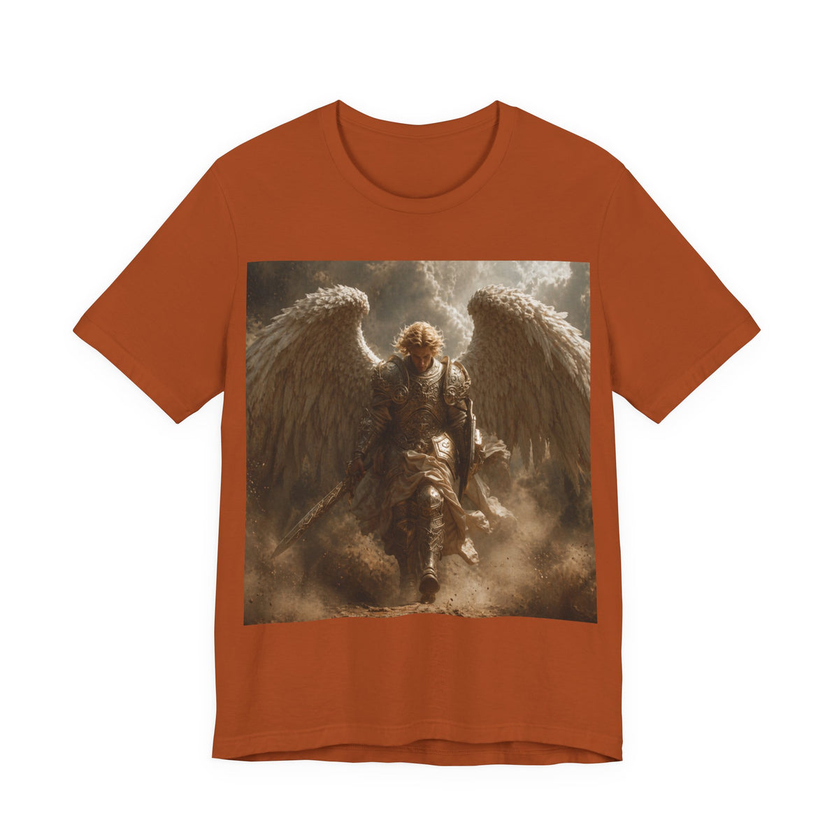 Angel Warrior T‑Shirt — Dramatic Winged Guardian Graphic Tee