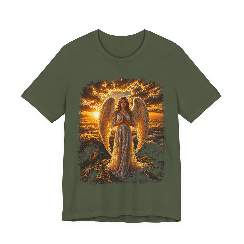 Angel Sunset Tee — Spiritual Guardian Wings T-Shirt