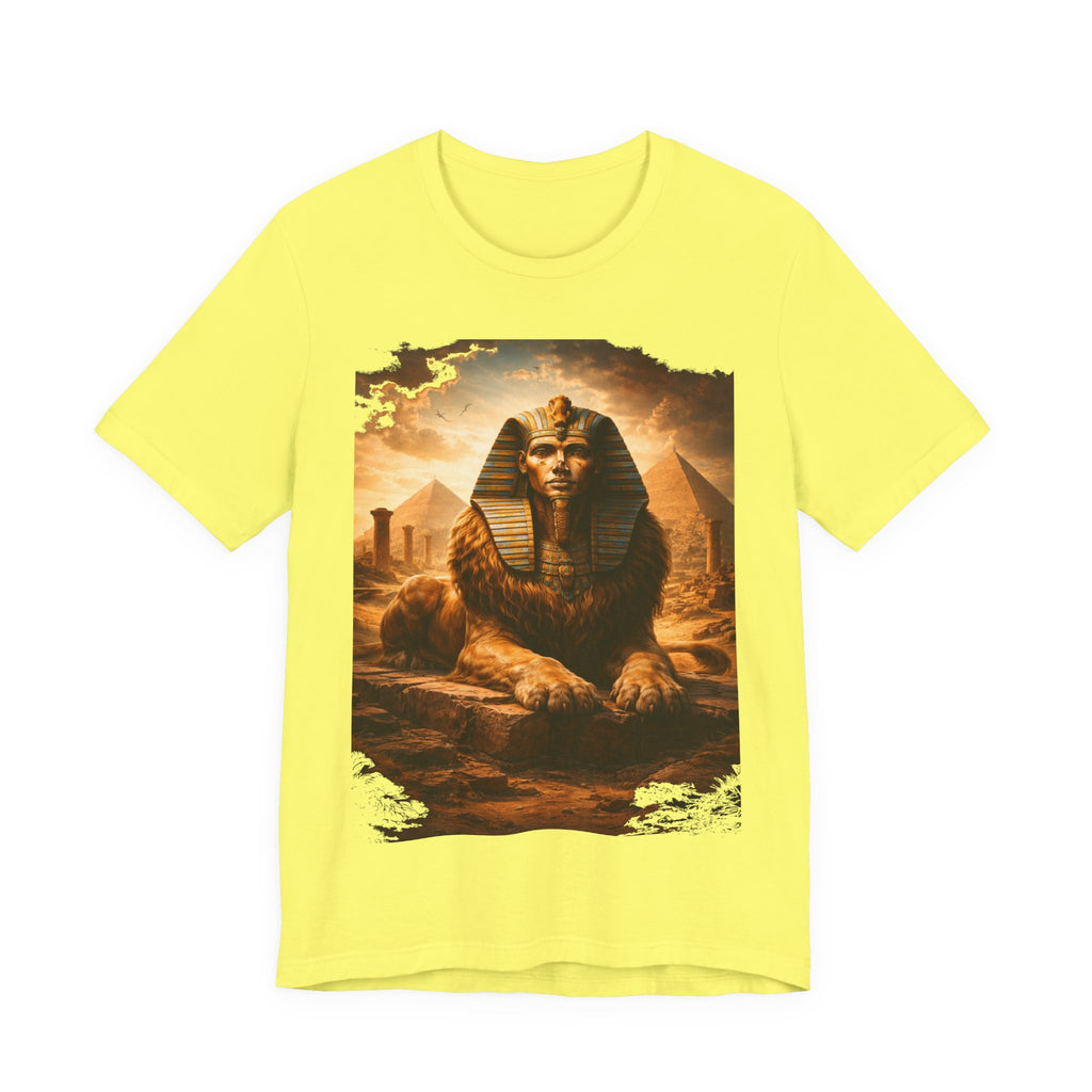 Egyptian Sphinx Graphic Tee — Vintage Pyramid Sunset T-Shirt