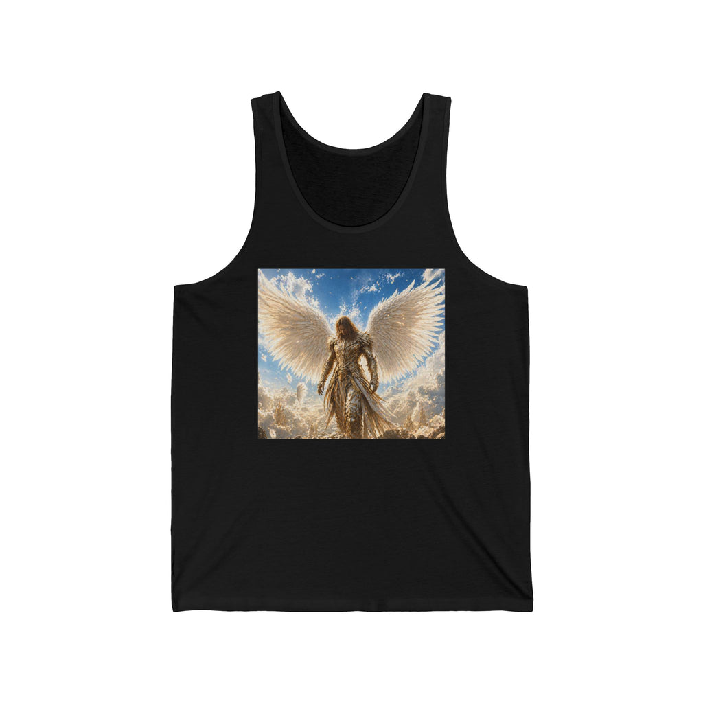 Angel Wings Tank Top — Heavenly Guardian Graphic Jersey Tank