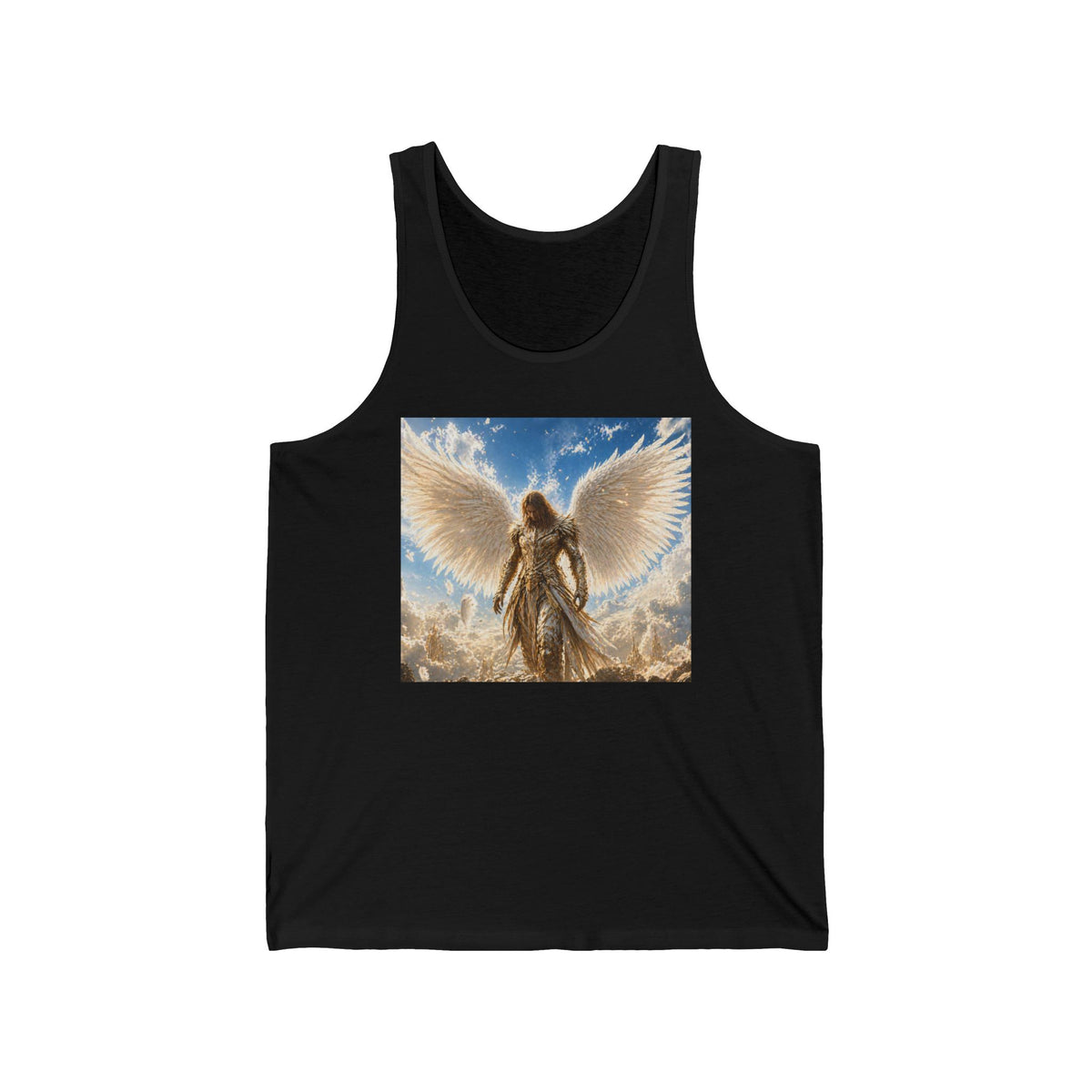 Angel Wings Tank Top — Heavenly Guardian Graphic Jersey Tank