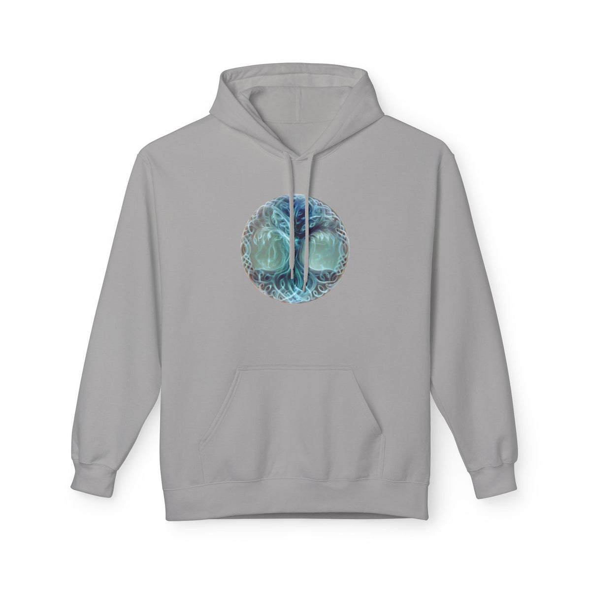 Yggdrasil tree of life-Cotton Hoodie — Ethereal Sea Skull Graphic Hoodie