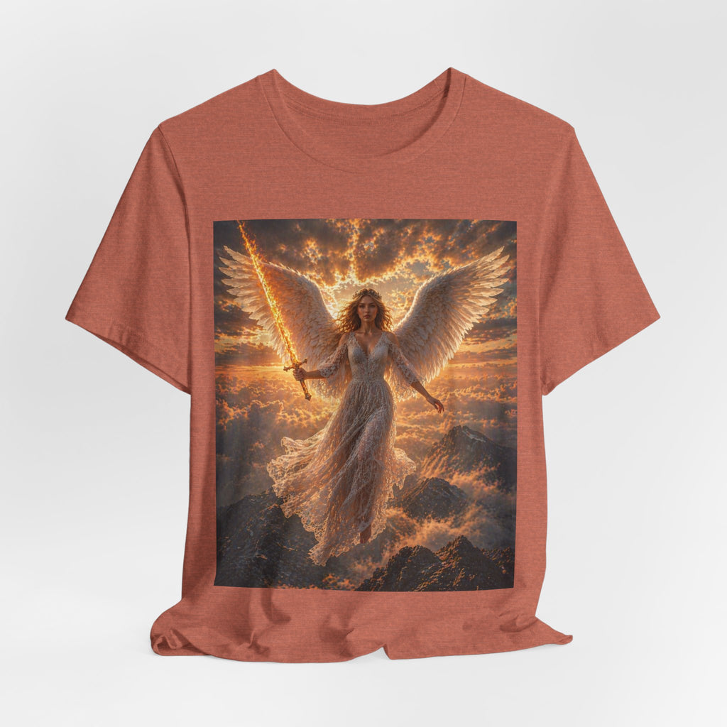Angel Warrior Tee — Radiant Guardian Wings Graphic T-Shirt
