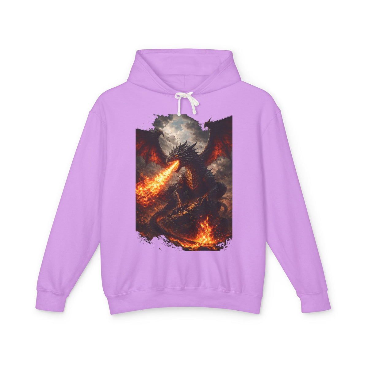 Dragon Fire Hoodie – Mythical Fire-Breathing Dragon Graphic Hoodie
