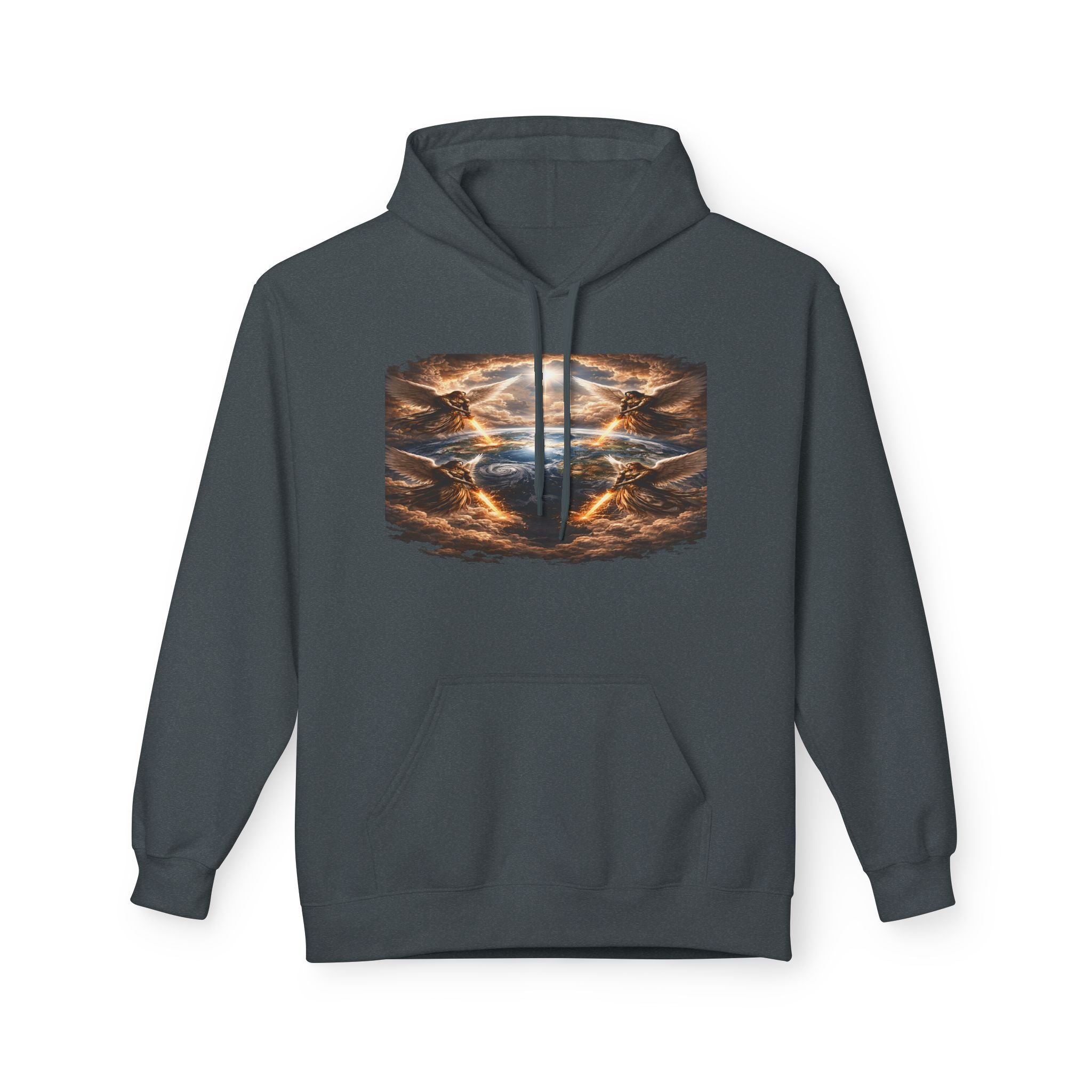 Revelation 7:1 The four Angels at the end of times-Jesus Christ retrun-Unisex Midweight Softstyle Fleece Hoodie