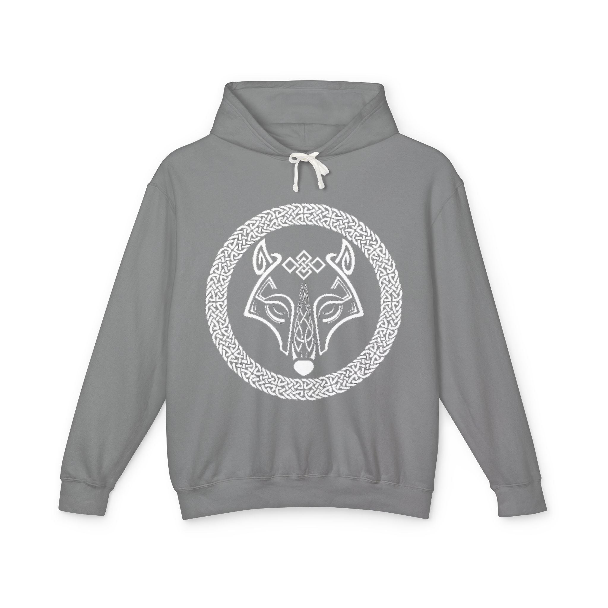 The Wolf – A Symbol of Power, Destruction, and Loyalty-Viking Wolf Hoodie — Norse Knotwork Wolf Head Pullover