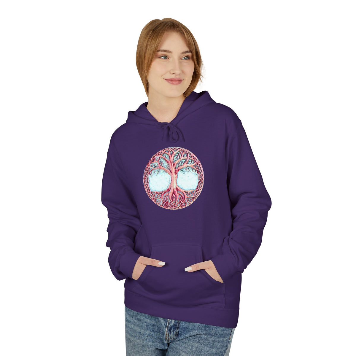Yggdrasil, the Tree of Life-Cotton Hoodie — Botanical Nature Graphic