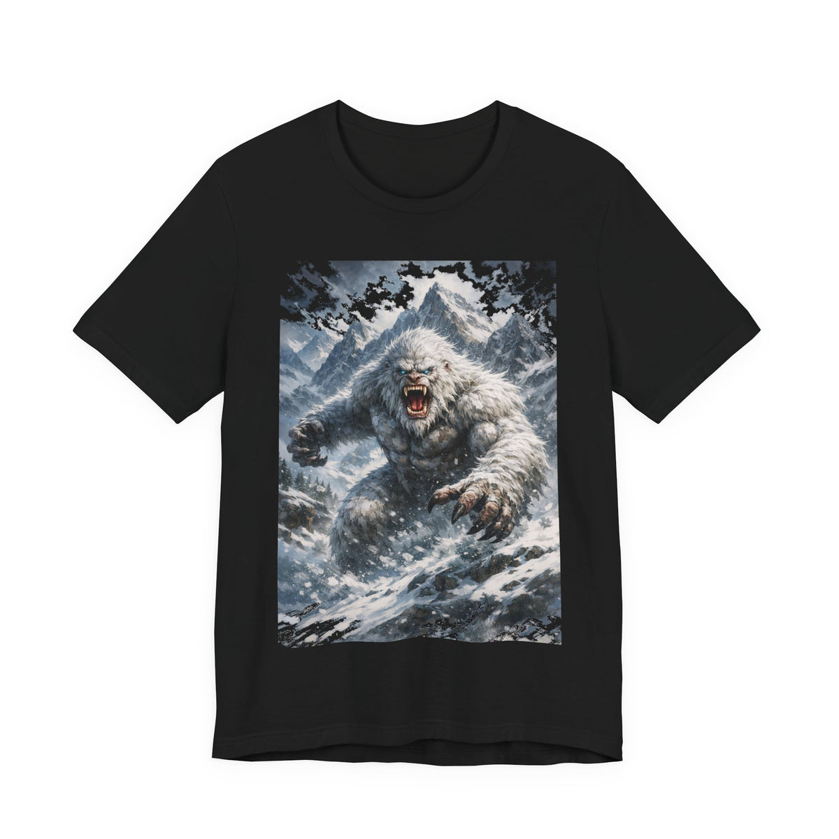 Yeti Monster Tee — Snowy Mountain Sasquatch Graphic T-Shirt