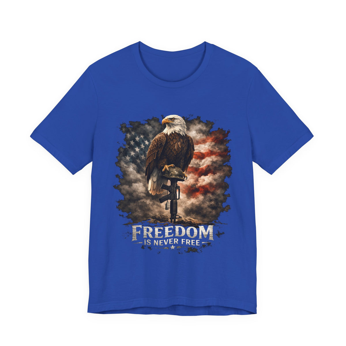 Freedom Is Never Free Eagle T‑Shirt — Patriotic American Flag Tee
