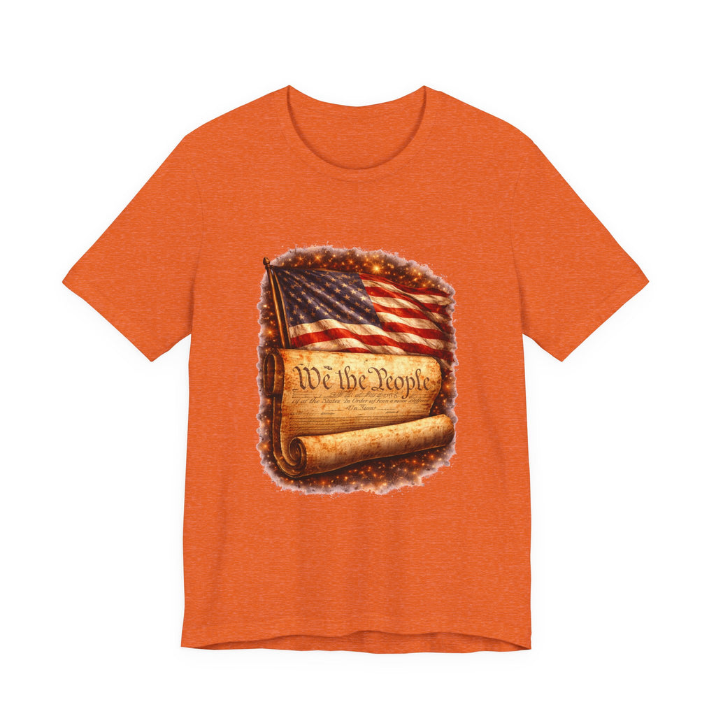 Patriotic 'We the People' T-Shirt — American Flag & Constitution Tee