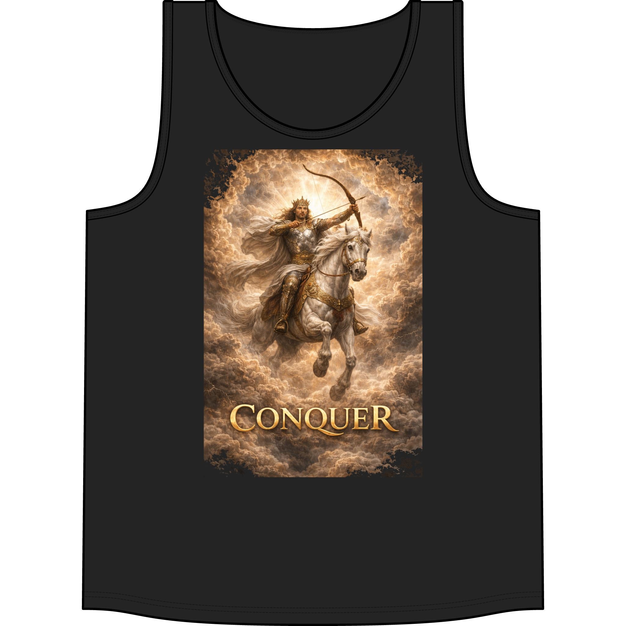 Conquer Warrior The pale rider Tank Top — Mythic Archer Graphic Tank
