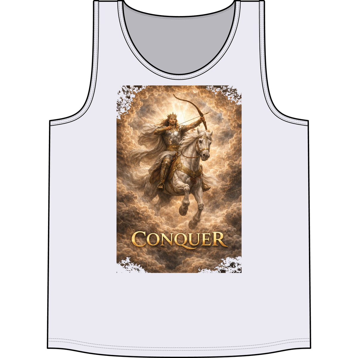 Conquer Warrior The pale rider Tank Top — Mythic Archer Graphic Tank