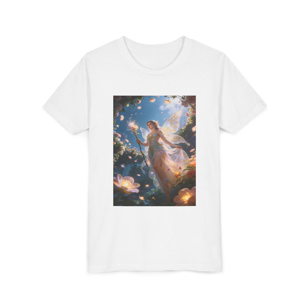 Fairy Glow Youth Tee — Enchanted Forest Fairy Graphic T-Shirt
